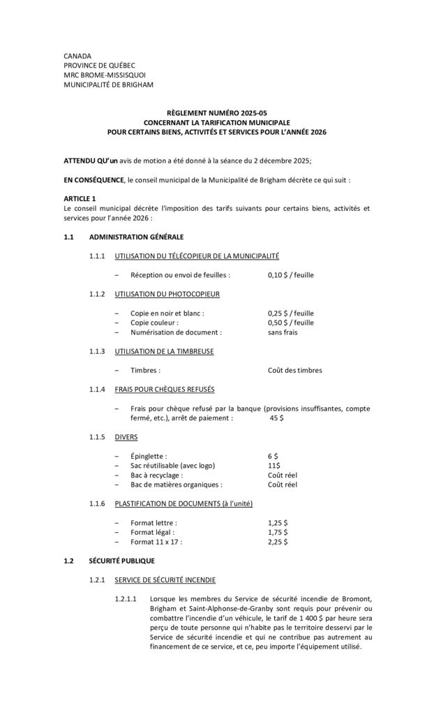 thumbnail of règlement 2025-05 – tarification